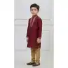 Buy Royal Maroon Silk Kurta Pajama for Boys Online - 218669