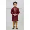 Buy Royal Maroon Silk Kurta Pajama for Boys Online - 218669
