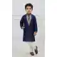 Elegant Navy Blue Silk Kurta Pajama - 218670