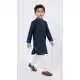 Stylish Navy Blue Silk Kurta Pajama - 218673