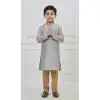 Buy Premium Grey Silk Boy Kurta Pajama Online - 218674