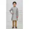 Buy Premium Grey Silk Boy Kurta Pajama Online - 218674