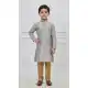 Premium Grey Silk Kurta Pajama for Boys - 218674