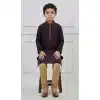 Order Dark Purple Silk Festive Kurta Pajama for Boys - 218675