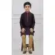 Dark Purple Silk Festive Kurta Pajama - 218675
