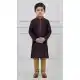 Dark Purple Silk Festive Kurta Pajama - 218675