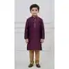 Shop Trendy Purple Silk Kurta Set for Boys - 218676