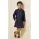 Navy Blue Party Wear Kurta Pajama for Boys - 218677