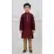 Maroon Silk Ethnic Kurta Set for Boys - 218678