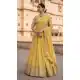 Yellow Embroidery Work Georgette Lehenga Choli - 218739