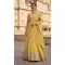 Yellow Embroidery Work Georgette Lehenga Choli - 218739