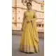 Yellow Embroidery Work Georgette Lehenga Choli - 218739