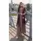 Wine Chinon Sequence Work Anarkali Suit - 218771