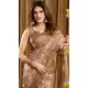 Peach Soft Silk Party Wear Saree with Banarasi Border - 218794