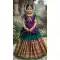 Teal Blue Jacquard Work Girl Lehenga Choli - 218804
