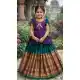 Teal Blue Jacquard Work Girl Lehenga Choli - 218804