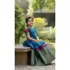 Order Purple Jacquard Girl Lehenga Choli Set - 218805