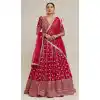 Shop Pink Faux Georgette Sequence Work Lehenga Choli - 218820