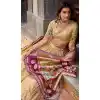 Buy Cream Organza Zari Work Lehenga Plus Size - 218834
