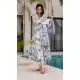 White Muslin Party Wear Printed Suit - 218885
