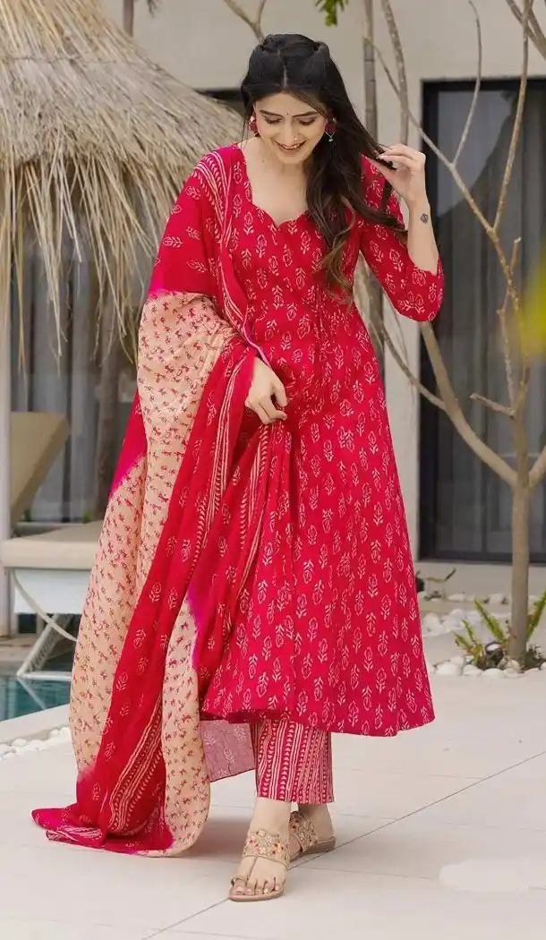 Pink Muslin Heavy Digital Print Salwar Suit - 218886