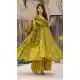 Mehendi Green Muslin Digital Print Suit - 218890