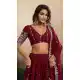 Maroon Georgette Embroidery Party Wear Lehenga Choli - 218979