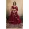 Maroon Georgette Embroidery Party Wear Lehenga Choli - 218979
