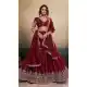 Maroon Georgette Embroidery Party Wear Lehenga Choli - 218979