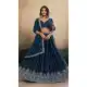 Teal Blue Georgette Party Wear Lehenga Choli - 218981