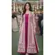 Purple Chinon Silk Heavy Embroidery Gown - 219008