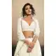 White Georgette Designer Embroidery Lehenga Choli - 219042