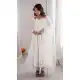 Off White Roman Silk Chanderi Anarkali Salwar Suit - 219192