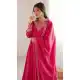 Pink Roman Shimmer Embroidery Anarkali Salwar Suit - 219194