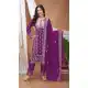 Wine Faux Georgette Designer Palazzo Suit - 219201