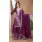 Wine Chinon Multi Thread Embroidery Palazzo Suit - 219202