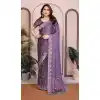 Buy Light Purple Rangoli Silk Embroidery Plus Size Saree - 219339