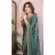 Teal Green Rangoli Silk Festive Party Wear Saree - 219341