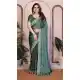 Teal Green Rangoli Silk Festive Party Wear Saree - 219341