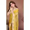 Order Yellow Chiffon Silk Party Wear Plus Size Saree - 219343