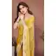 Yellow Chiffon Silk Party Wear Saree - 219343