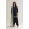 Black Roman Glass Silk Party Wear Punjabi Suit - 219446