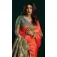 Orange Soft Silk Party Wear Jacquard Saree - 219467