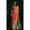 Orange Soft Silk Party Wear Jacquard Saree - 219467