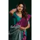 Royal Purple Soft Silk Jacquard Party Wear Saree - 219468