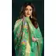 Mint Green Cotton Party Wear Saree with Mina Work - 219472