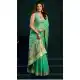 Mint Green Cotton Party Wear Saree with Mina Work - 219472