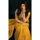 Yellow Cotton Mina Work Party Wear Saree - 219474