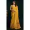 Yellow Cotton Mina Work Party Wear Saree - 219474