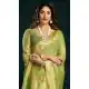 Pista Green Cotton Party Wear Saree with Zari Border - 219475